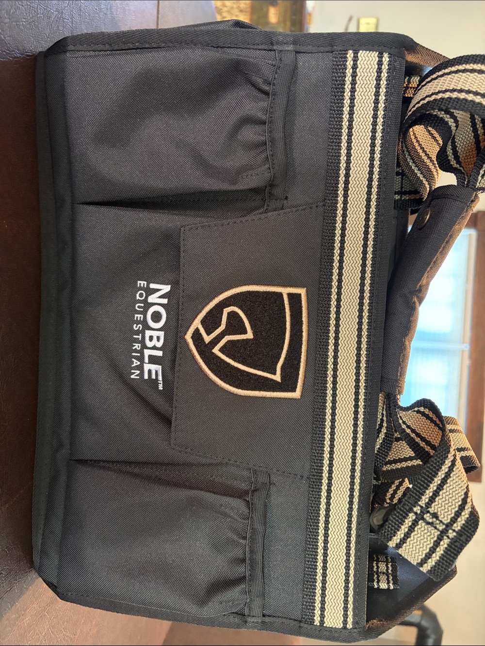 Noble Outfitter Equestrian Black and Gold EquinEssential Large Tote